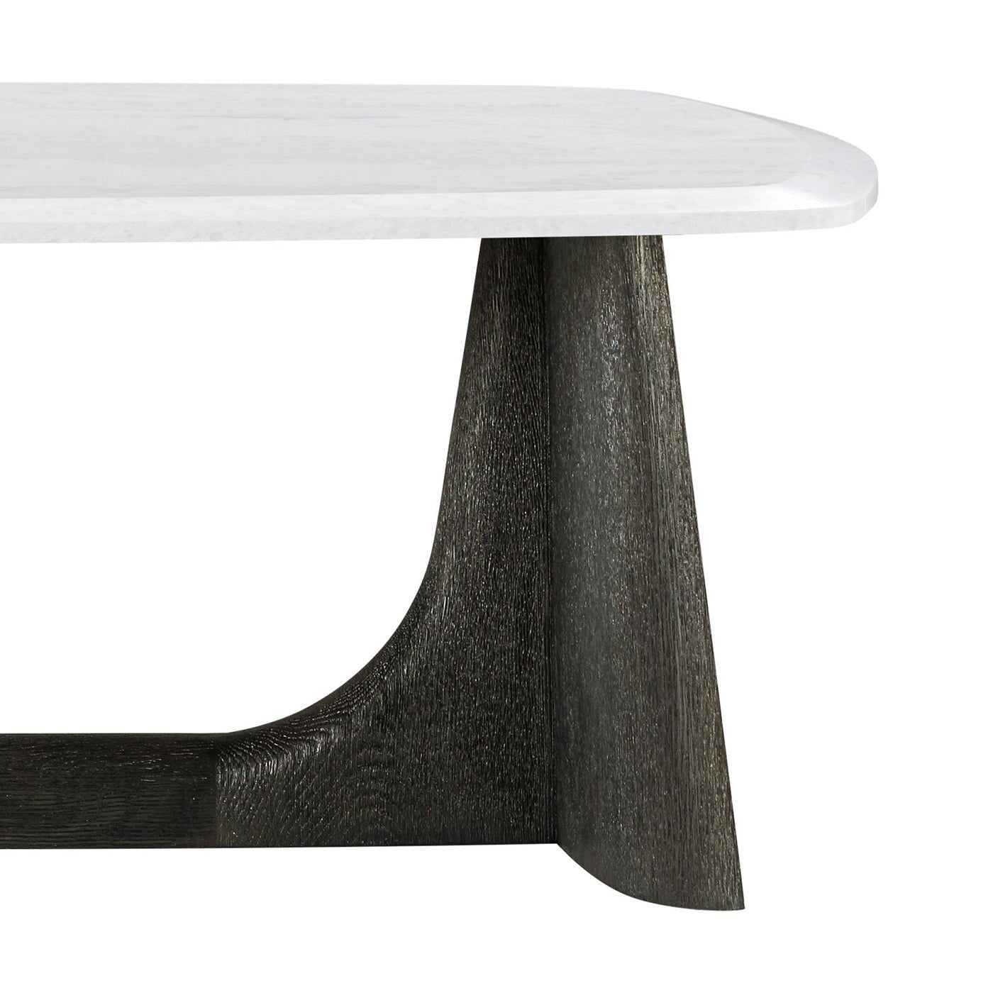 Modern Quartz Top Charcoal Coffee Table