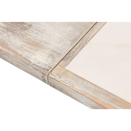 Table extensible peinte en gris néoclassique