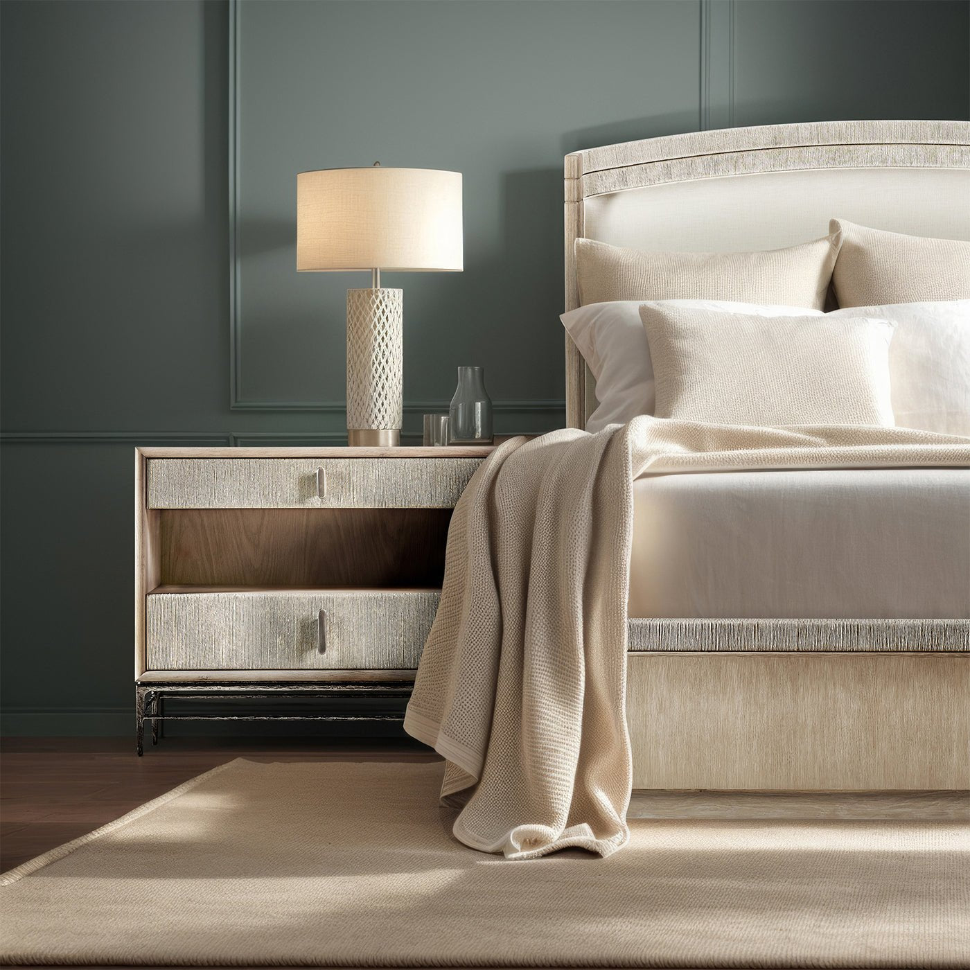 Organic Modern Danish Cord King Bed
