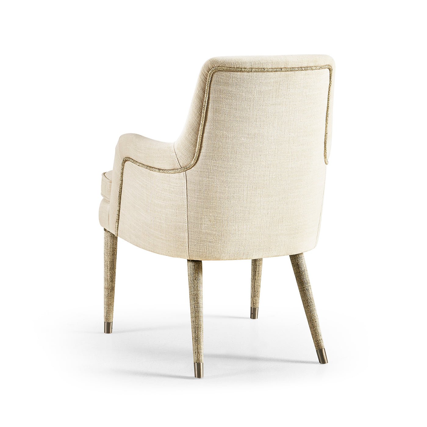 Organic Modern Linen Upholstered Armchair