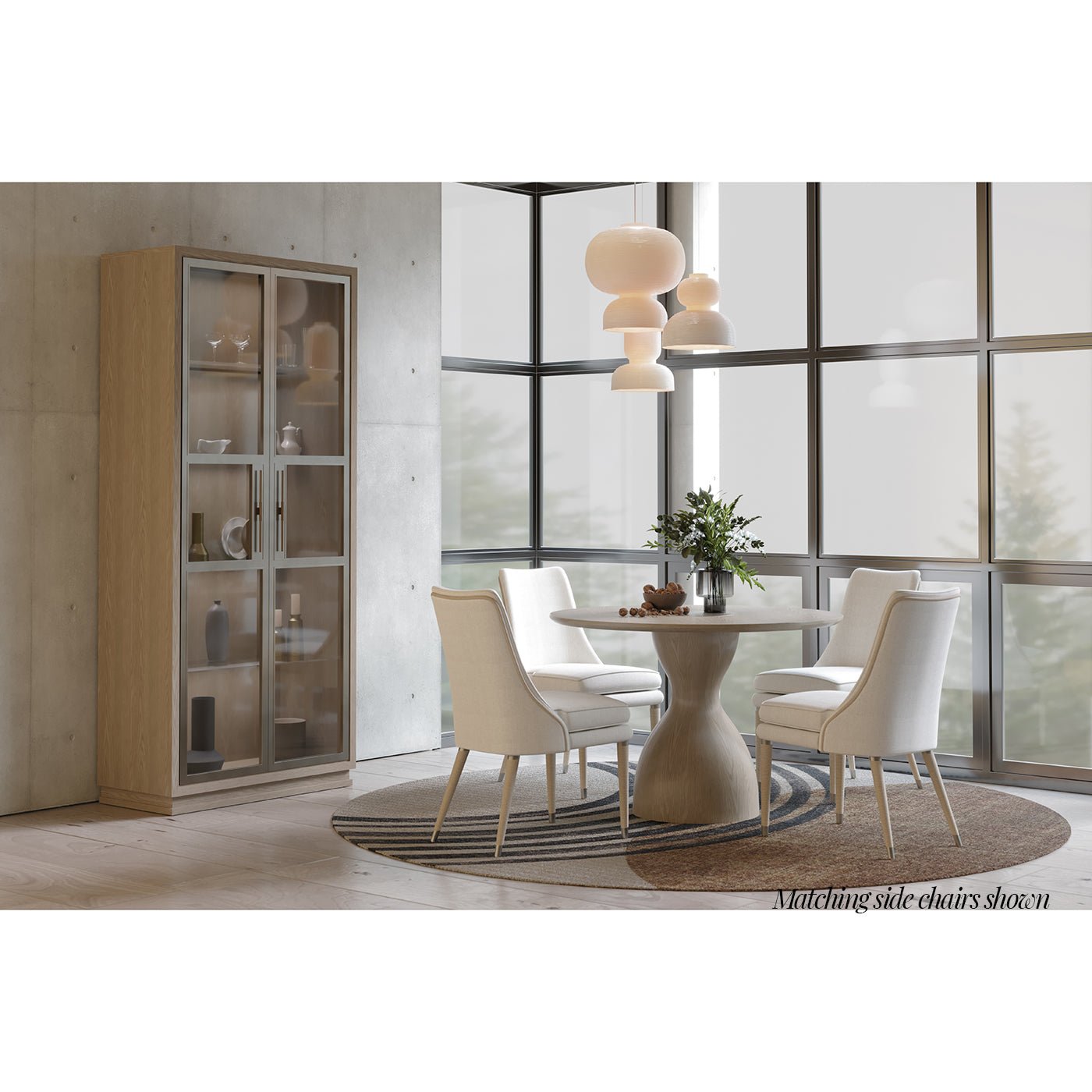 Organic Modern Linen Upholstered Armchair