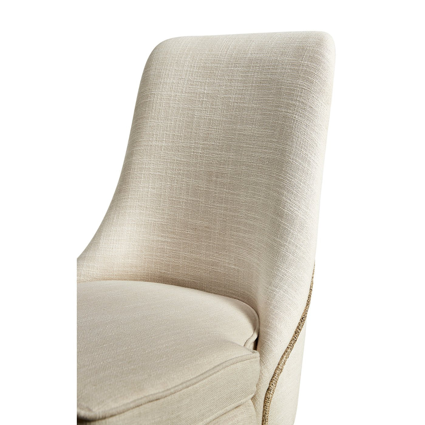 Organic Modern Linen Upholstered Side Chair