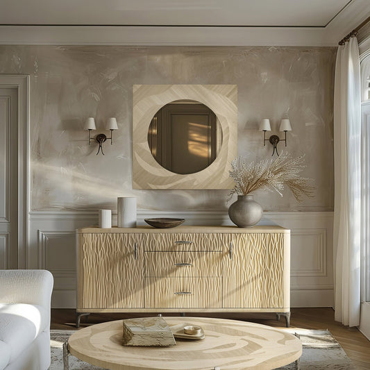 Miroir carré organique