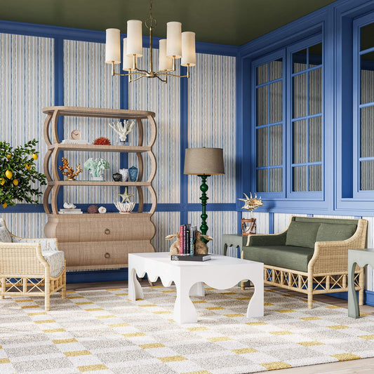 Table basse moderne peinte