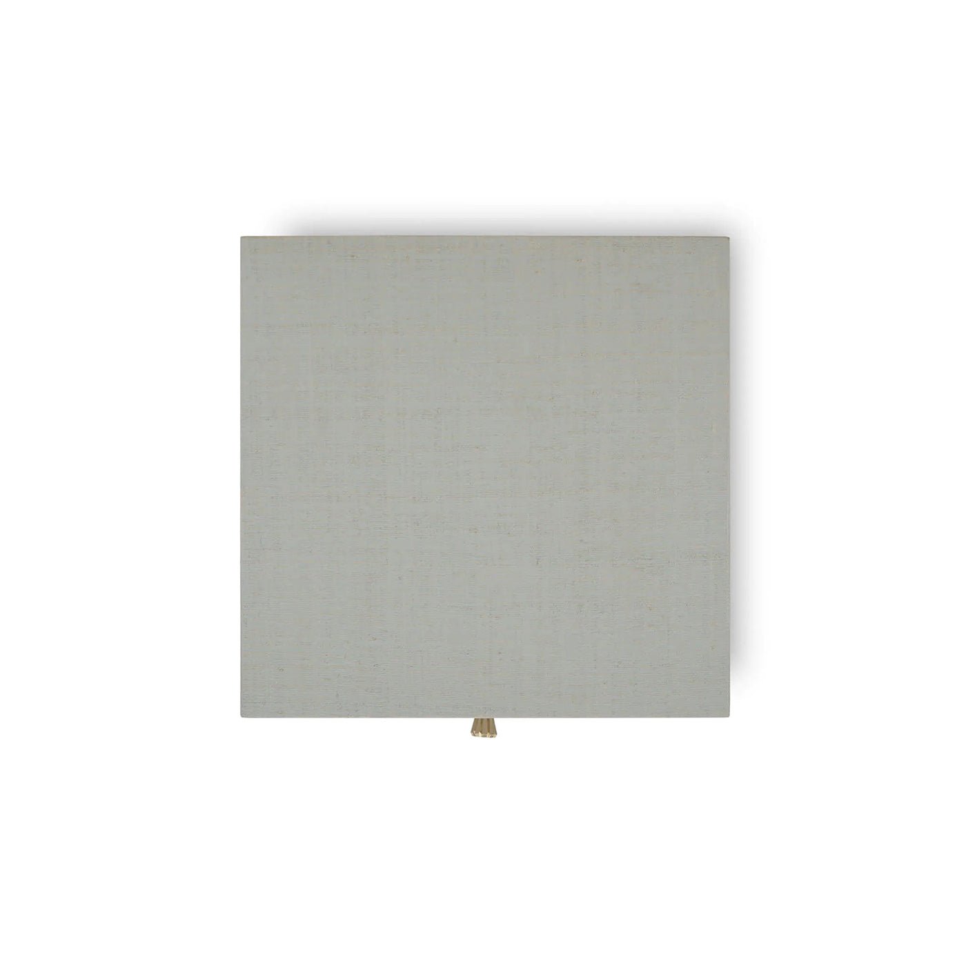 Table de chevet enveloppée de raphia bleu pâle