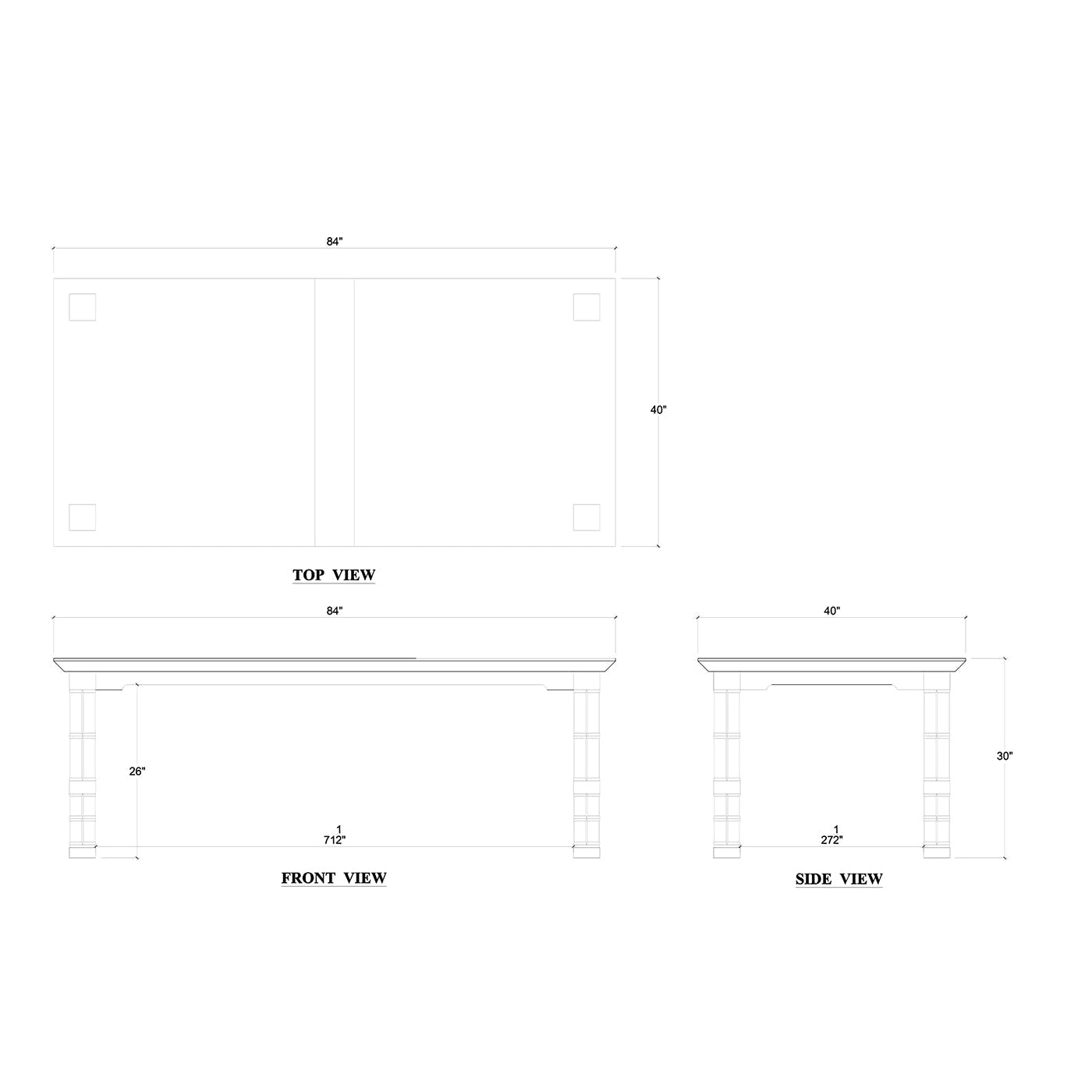 Table à manger Palm Beach Regency - 84