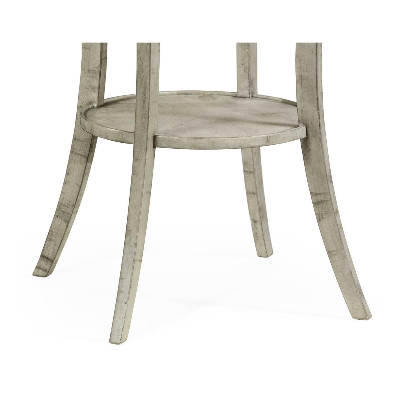 Quatrefoil French Country End Table - Rustic Grey