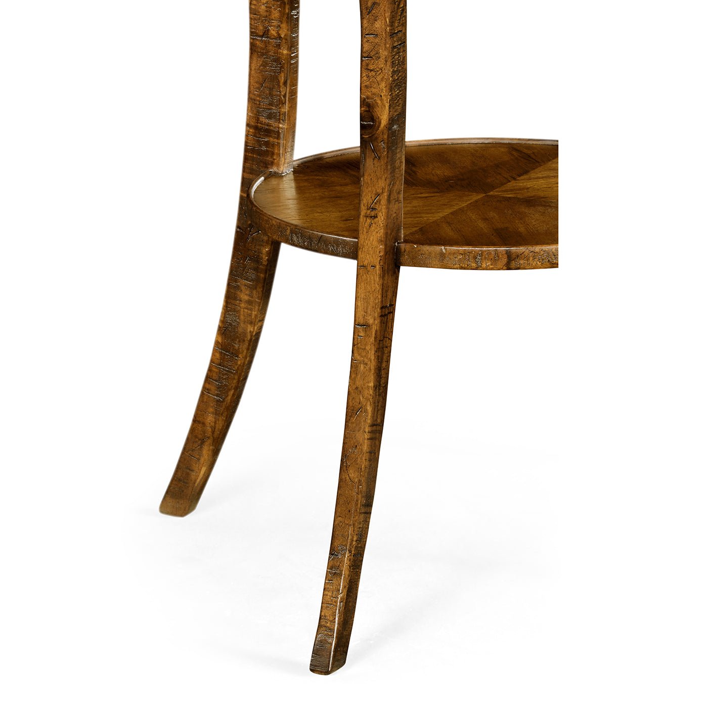 Quatrefoil French Country End Table - Walnut Finish