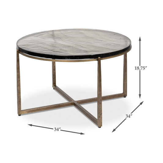 Table basse ronde contemporaine