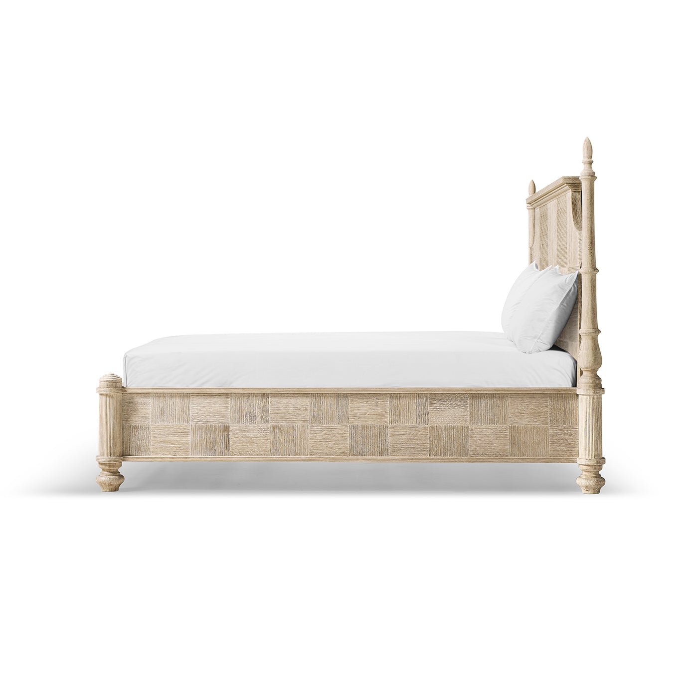 Rustic Washed Pencil Post Bed