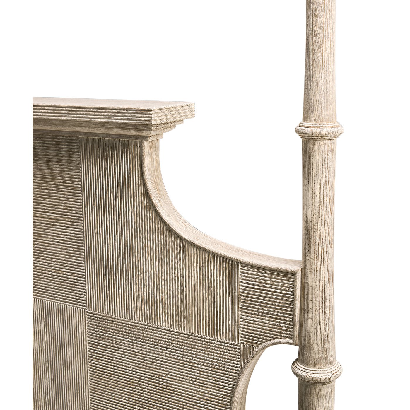 Rustic Washed Pencil Post Bed