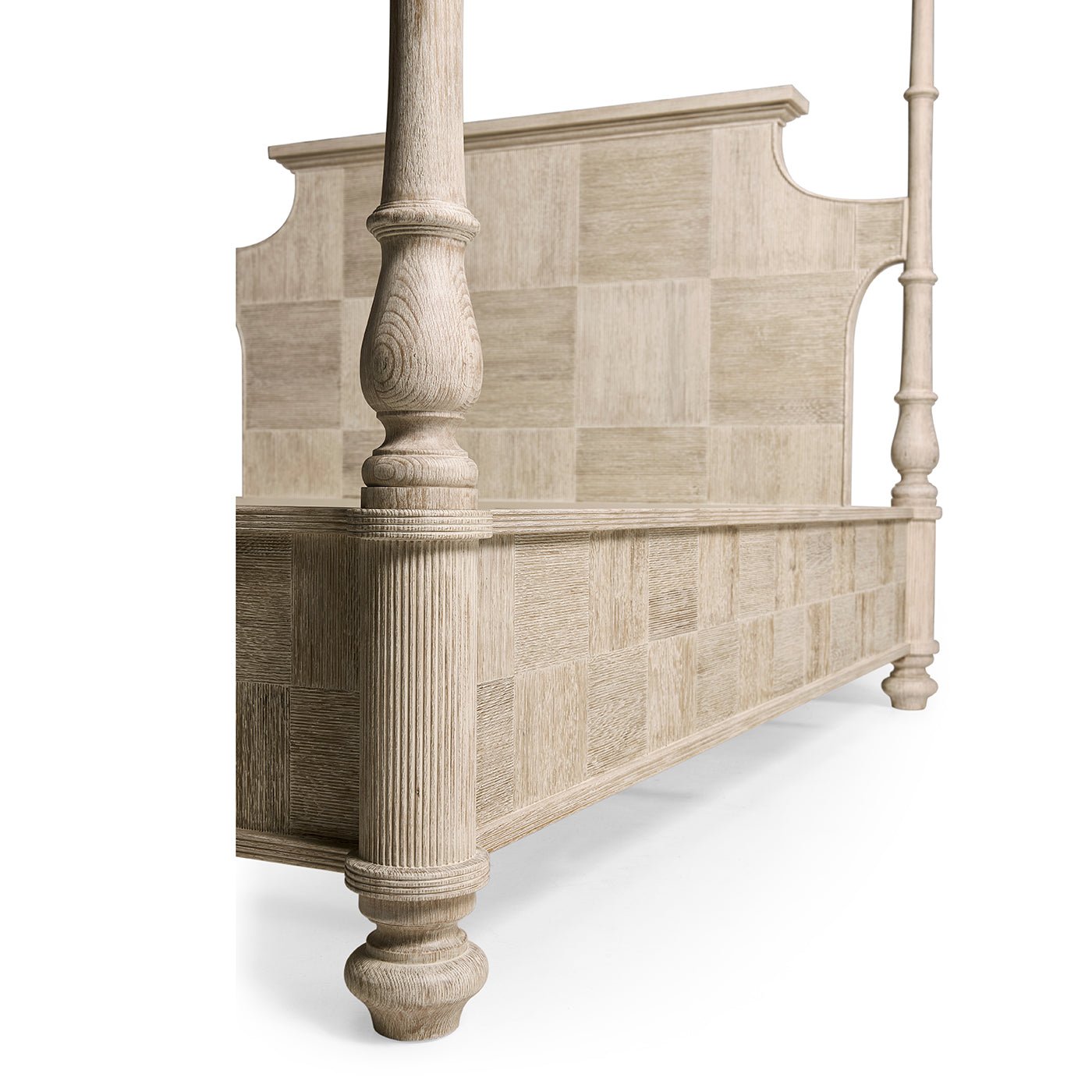 Rustic Washed Pencil Post Bed
