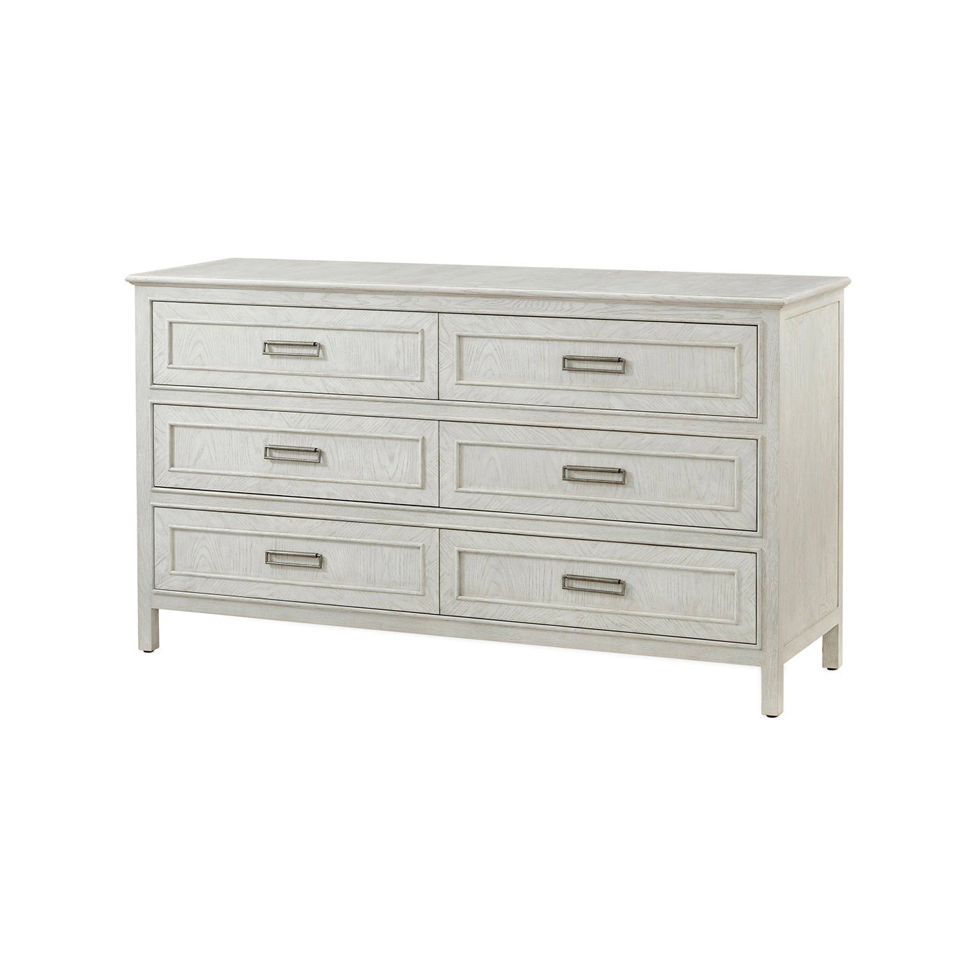 Commode à six tiroirs en chêne blanc