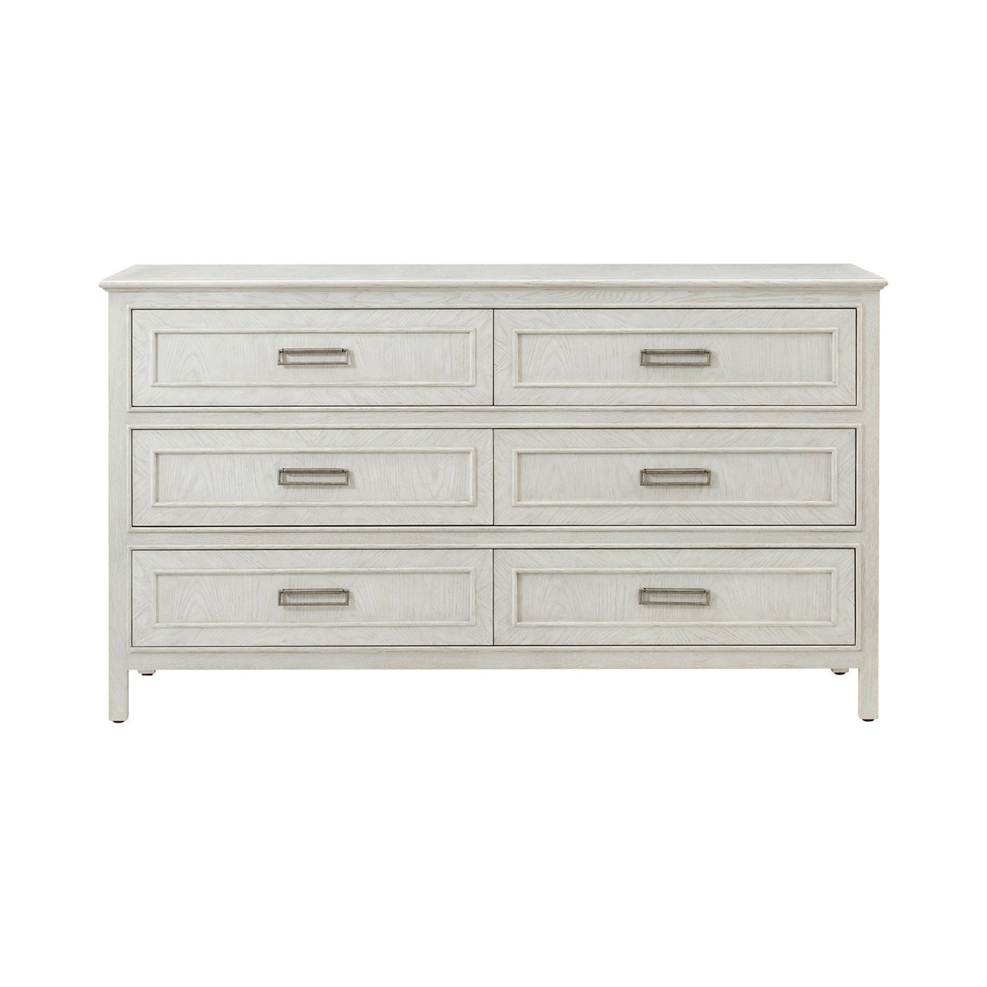 Commode à six tiroirs en chêne blanc