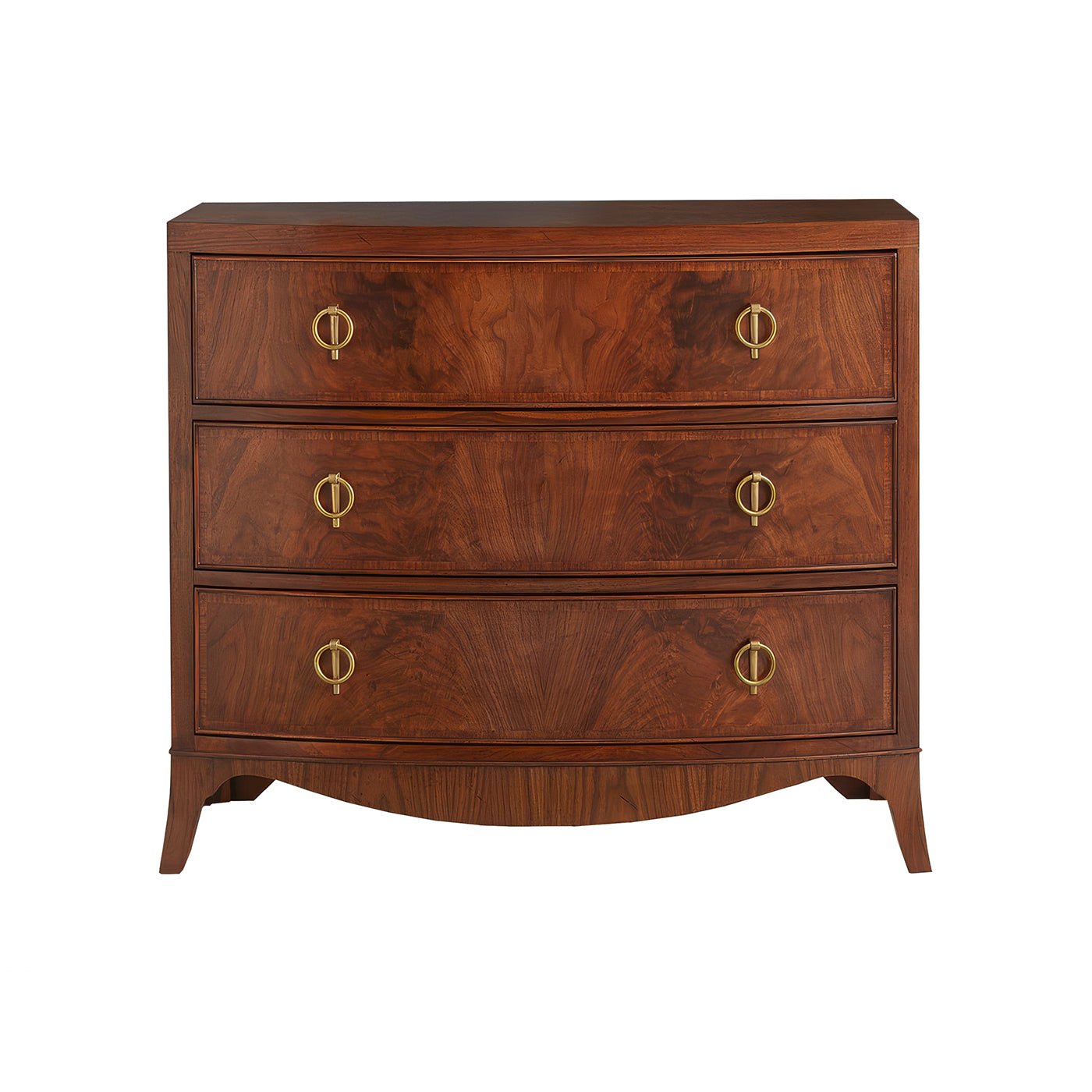 Small English Walnut Chest of Drawers