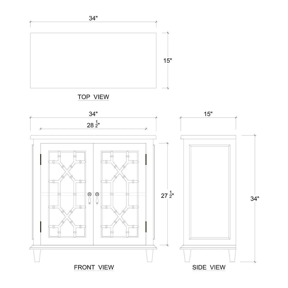 Petite armoire du milieu du siècle - Finition bois fruitier