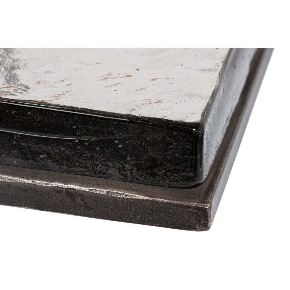 Table d'appoint carrée contemporaine
