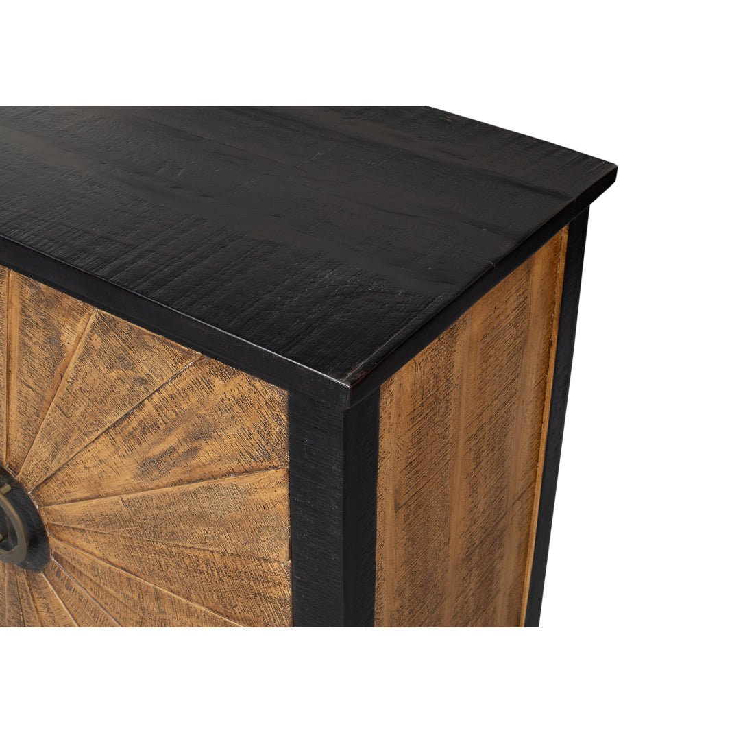 Armoire en bois Sunburst