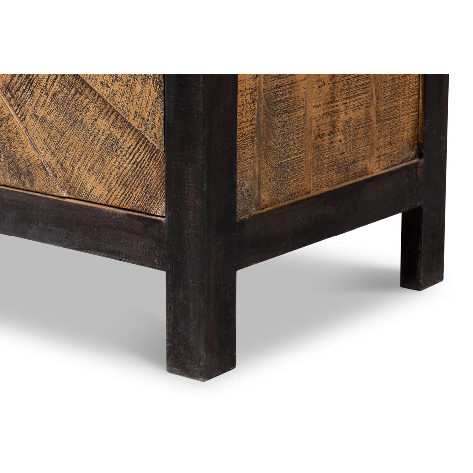 Buffet en bois Sunburst