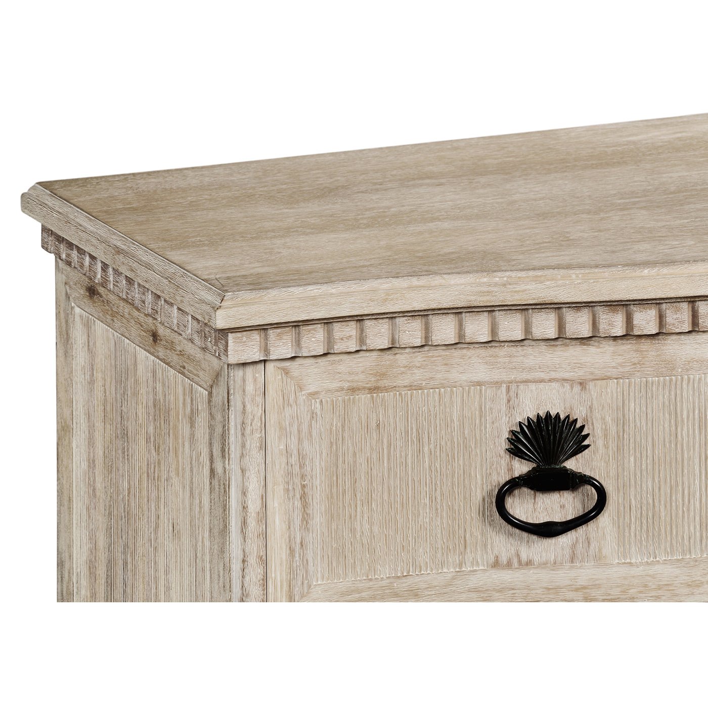 Swedish Bowfront Whitewash Dresser