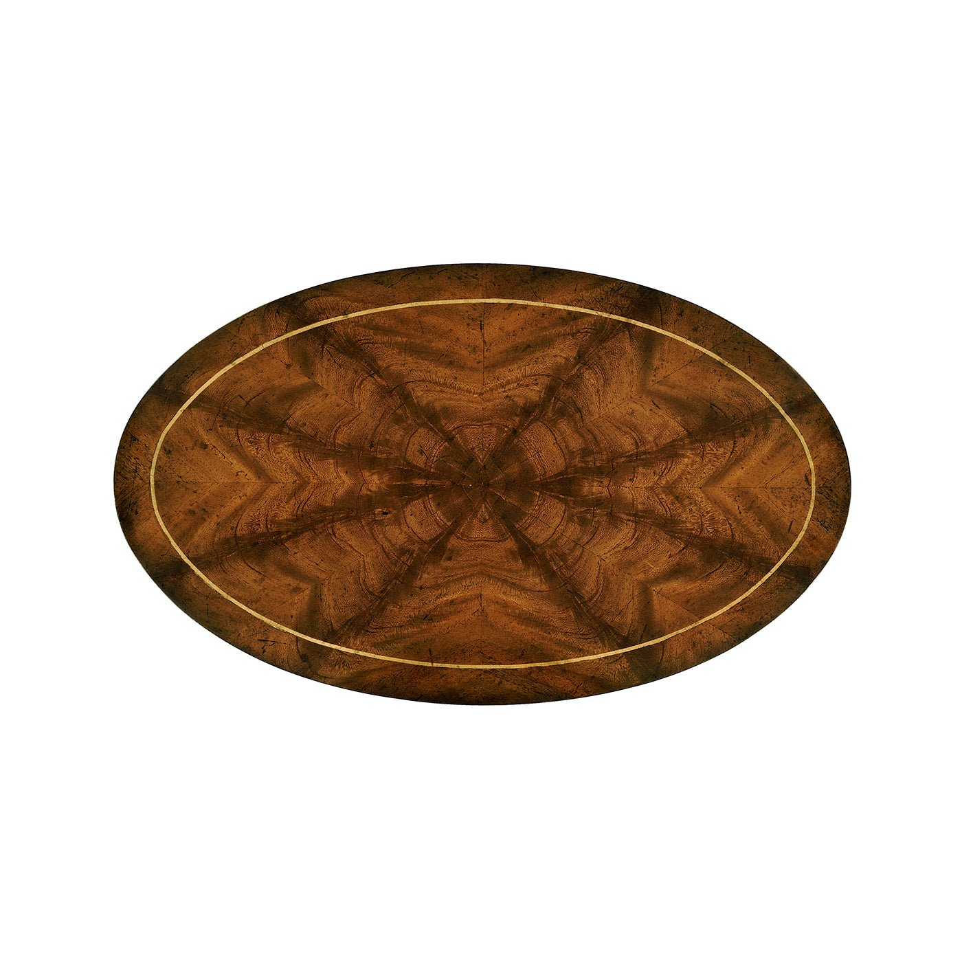 Traditional Mahogany Oval Side Table