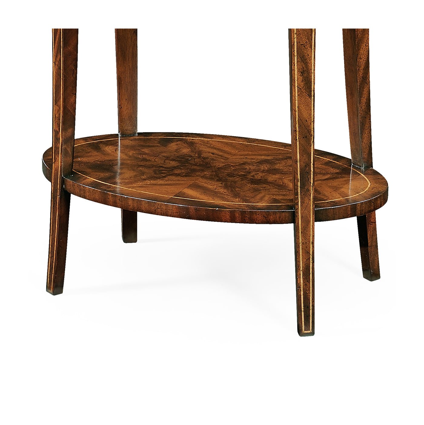 Traditional Mahogany Oval Side Table
