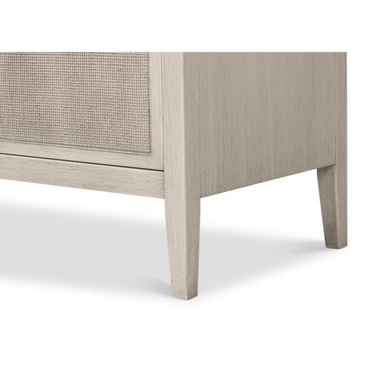 Meuble d'appoint moderne peint en blanc