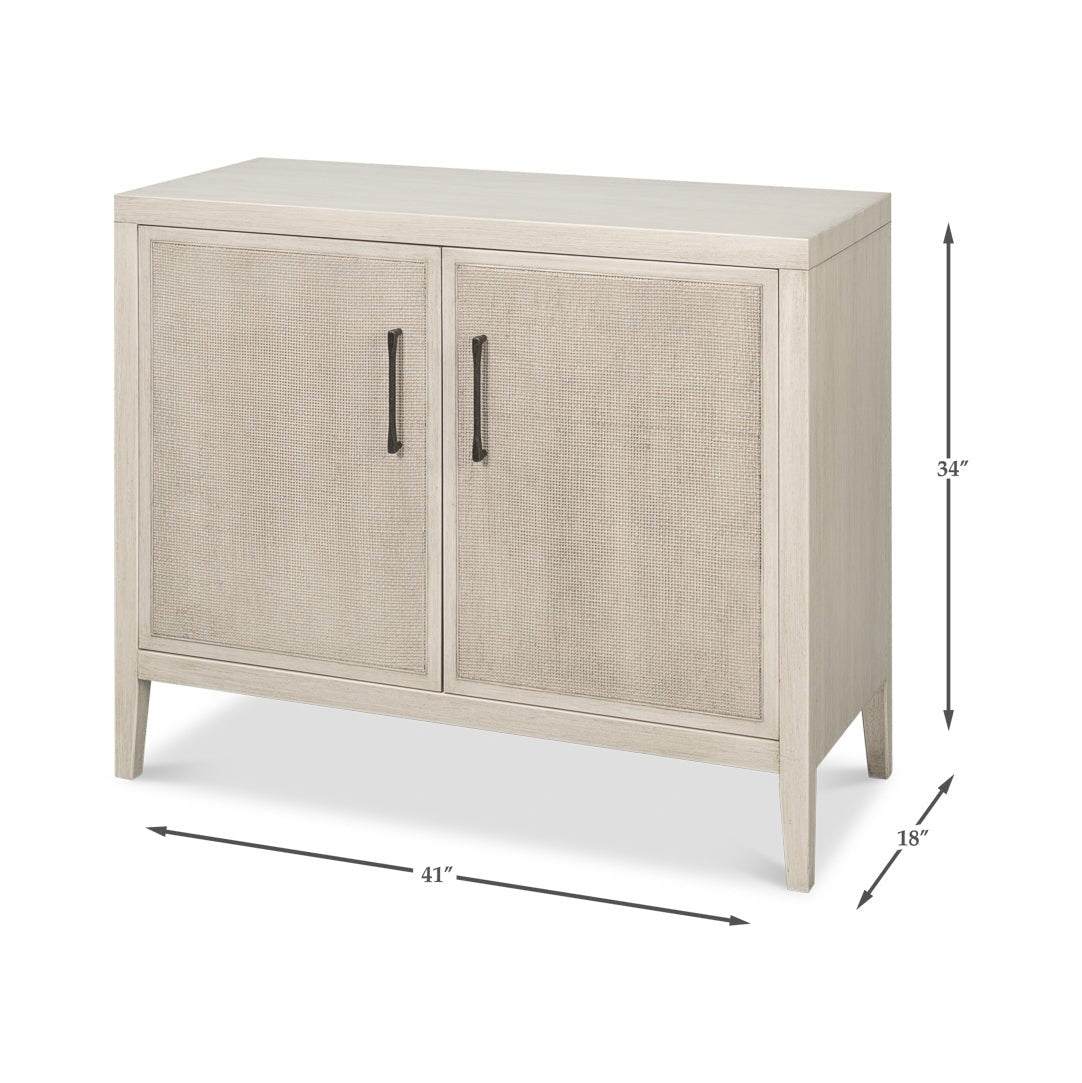 Meuble d'appoint moderne peint en blanc