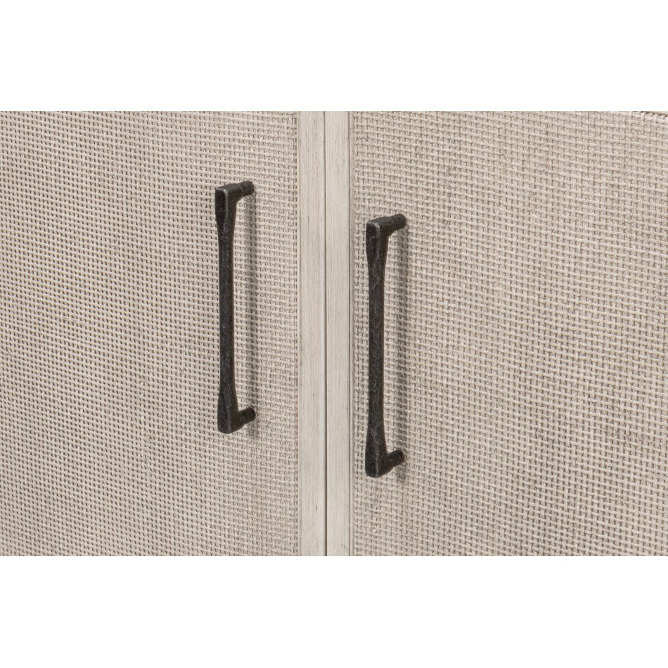 Meuble d'appoint moderne peint en blanc