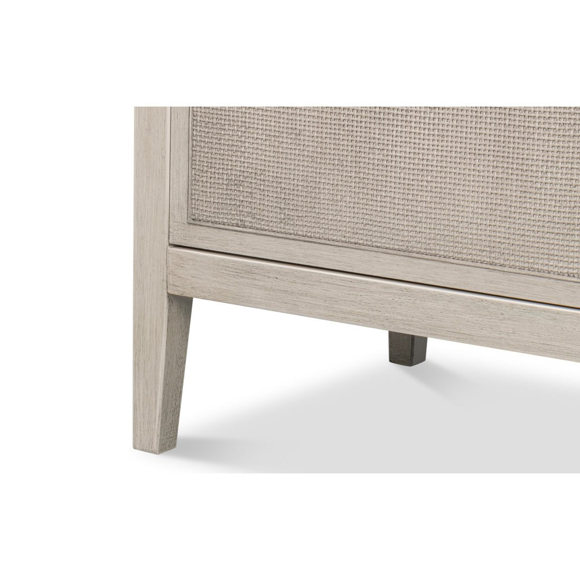 Meuble d'appoint moderne peint en blanc