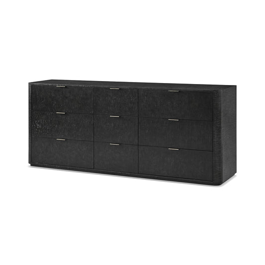 Grande commode noire de style Art déco