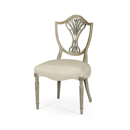 Antique Style Shield Back Dining Side Chair
