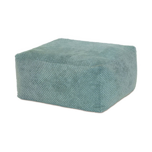 Pouf carré en tissu Aqua