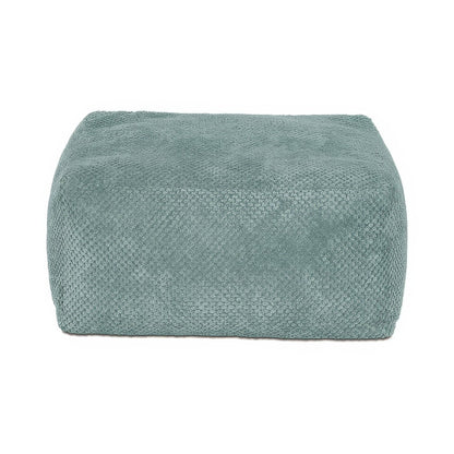 Pouf carré en tissu Aqua
