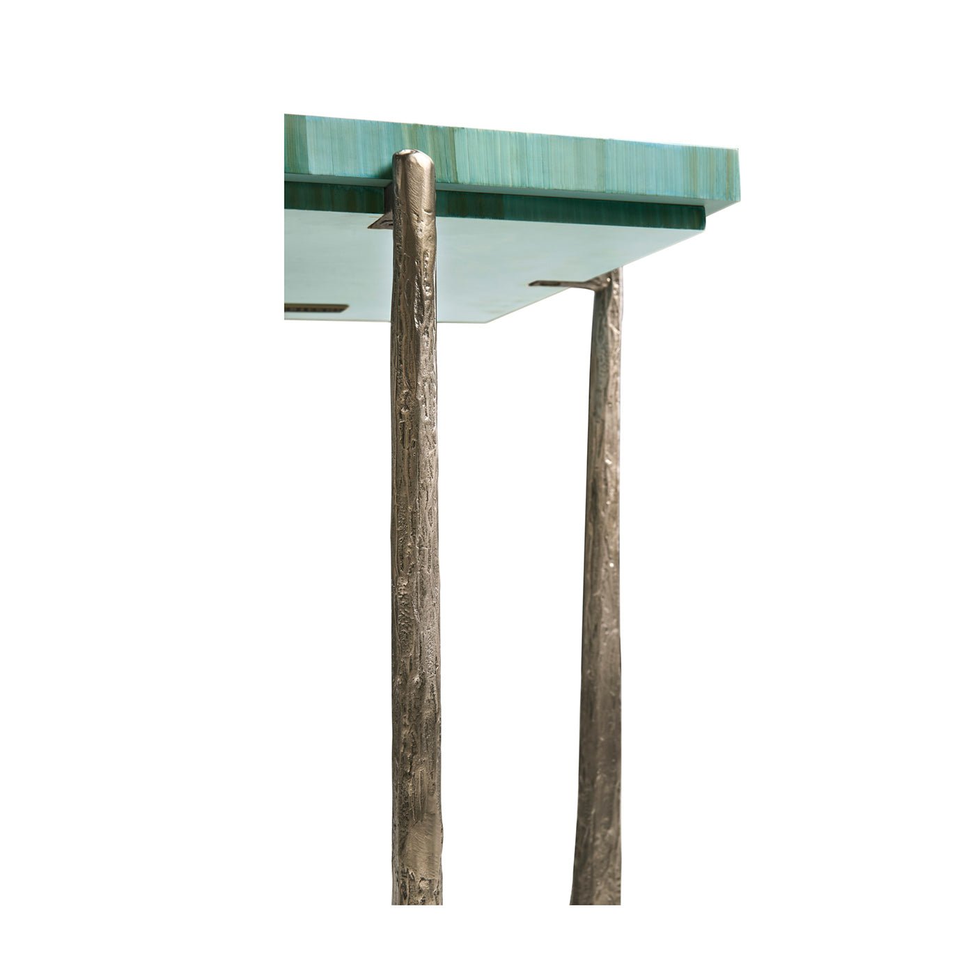 Aqua Mist Square Accent Table