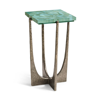 Aqua Mist Square Accent Table