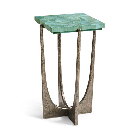 Aqua Mist Square Accent Table