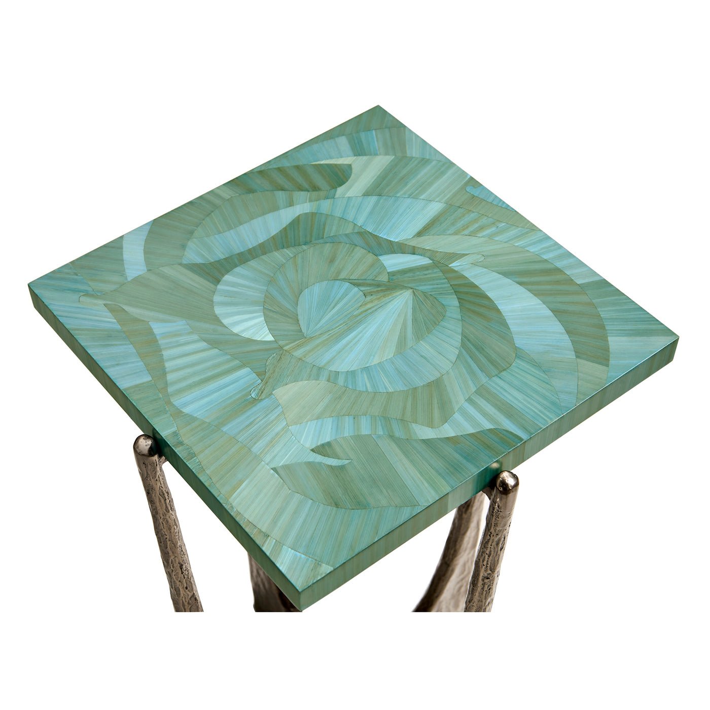 Aqua Mist Square Accent Table