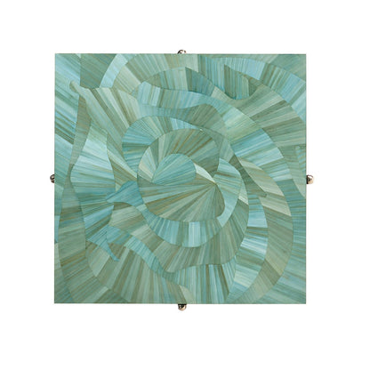 Aqua Mist Square End Table