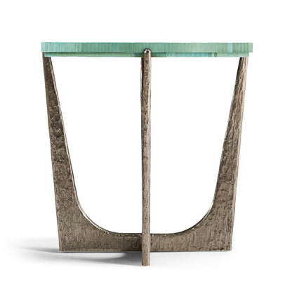 Aqua Mist Square End Table