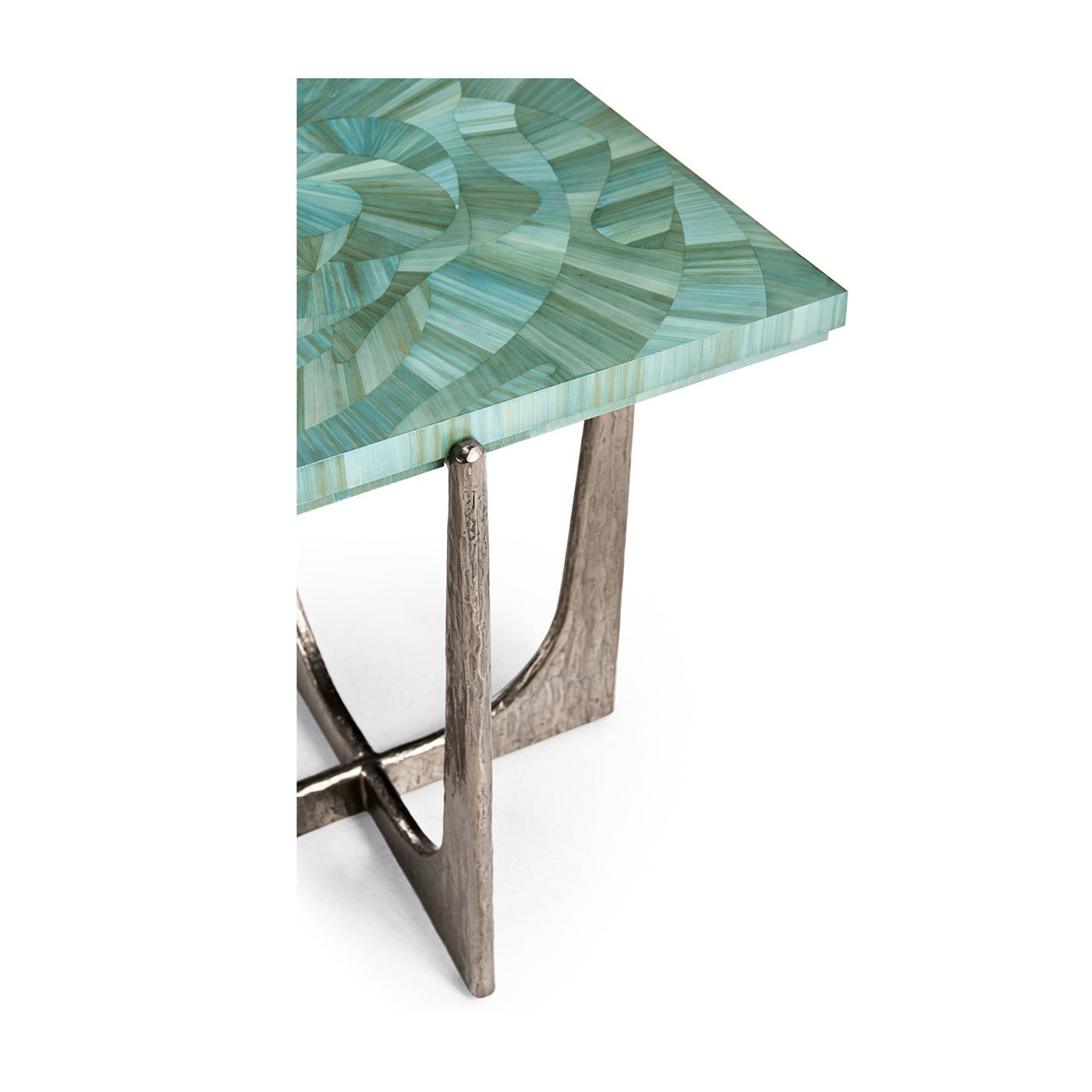 Aqua Mist Square End Table