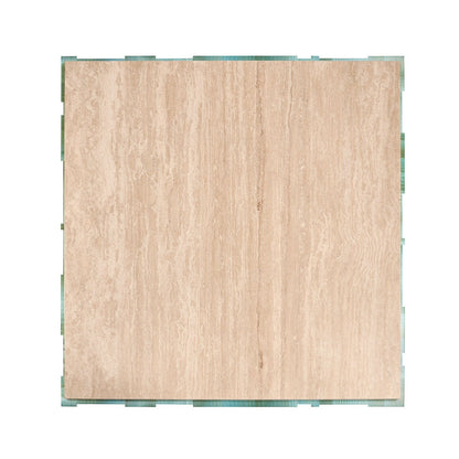 Aqua Mist Square Marble Top Coffee Table
