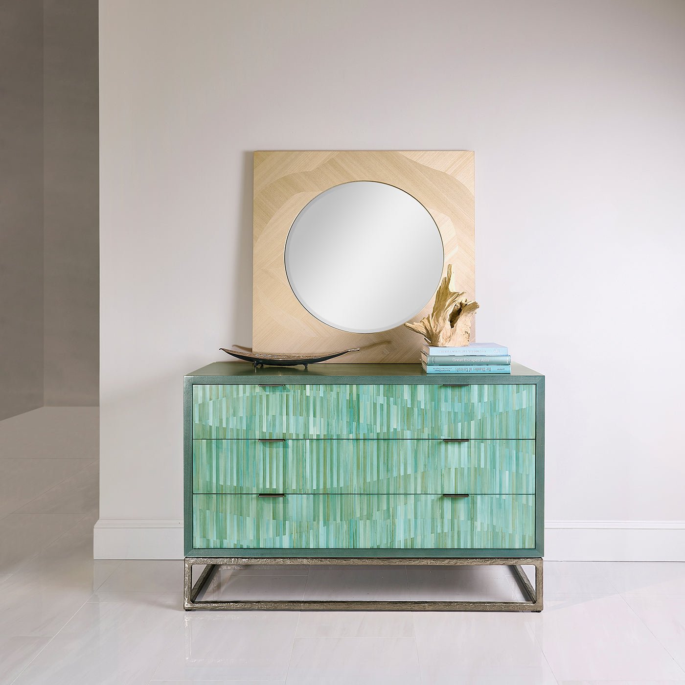 Aqua Mist Three Drawer Chest