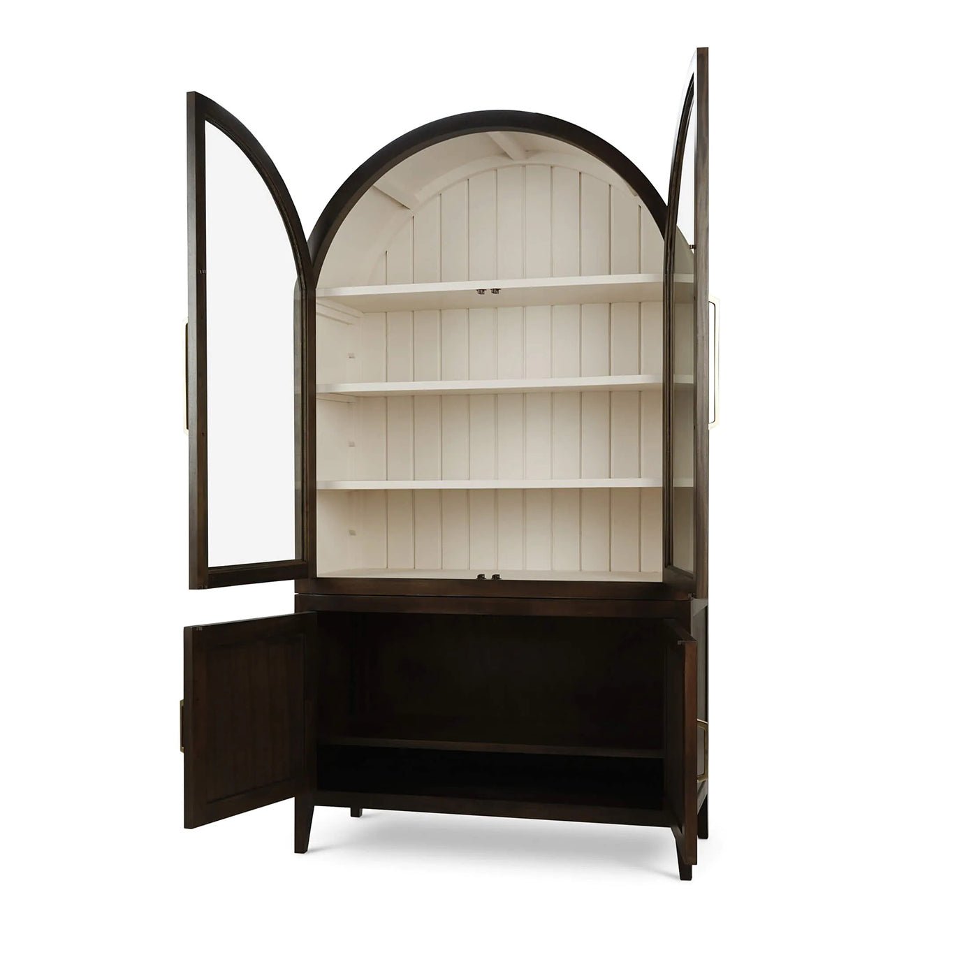 Vitrine à dessus arqué