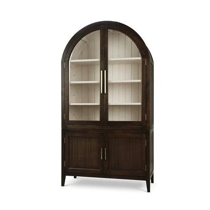 Vitrine à dessus arqué