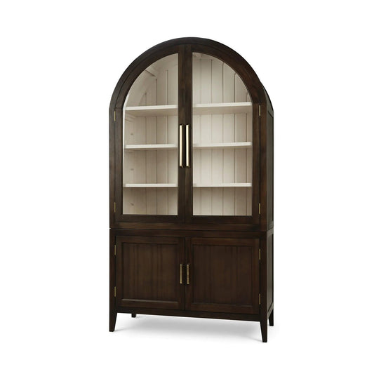 Vitrine à dessus arqué