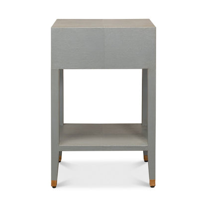 Art Deco Grey Nightstand
