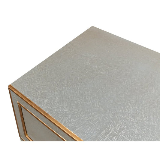 Art Deco Grey Nightstand