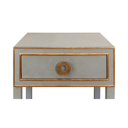 Art Deco Grey Nightstand