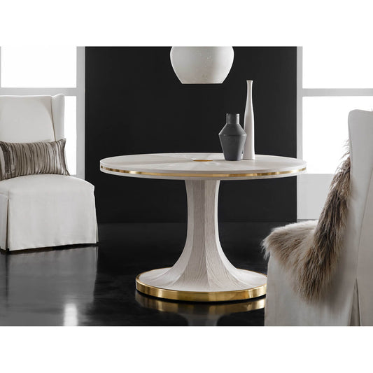 Table centrale blanche Art déco